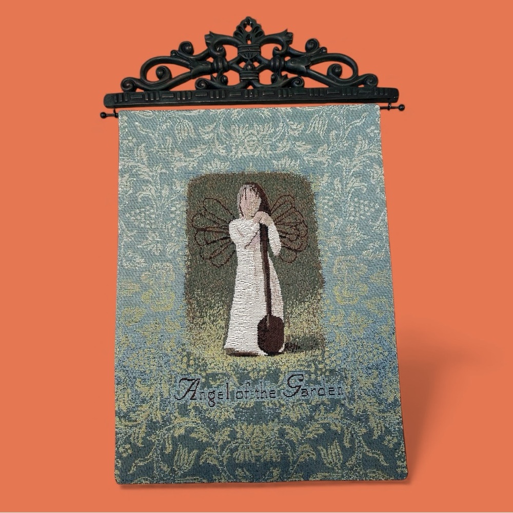 Willow Tree “ Angel of the Garden “ Tapestry Wall Hanging on Heavy Hanger